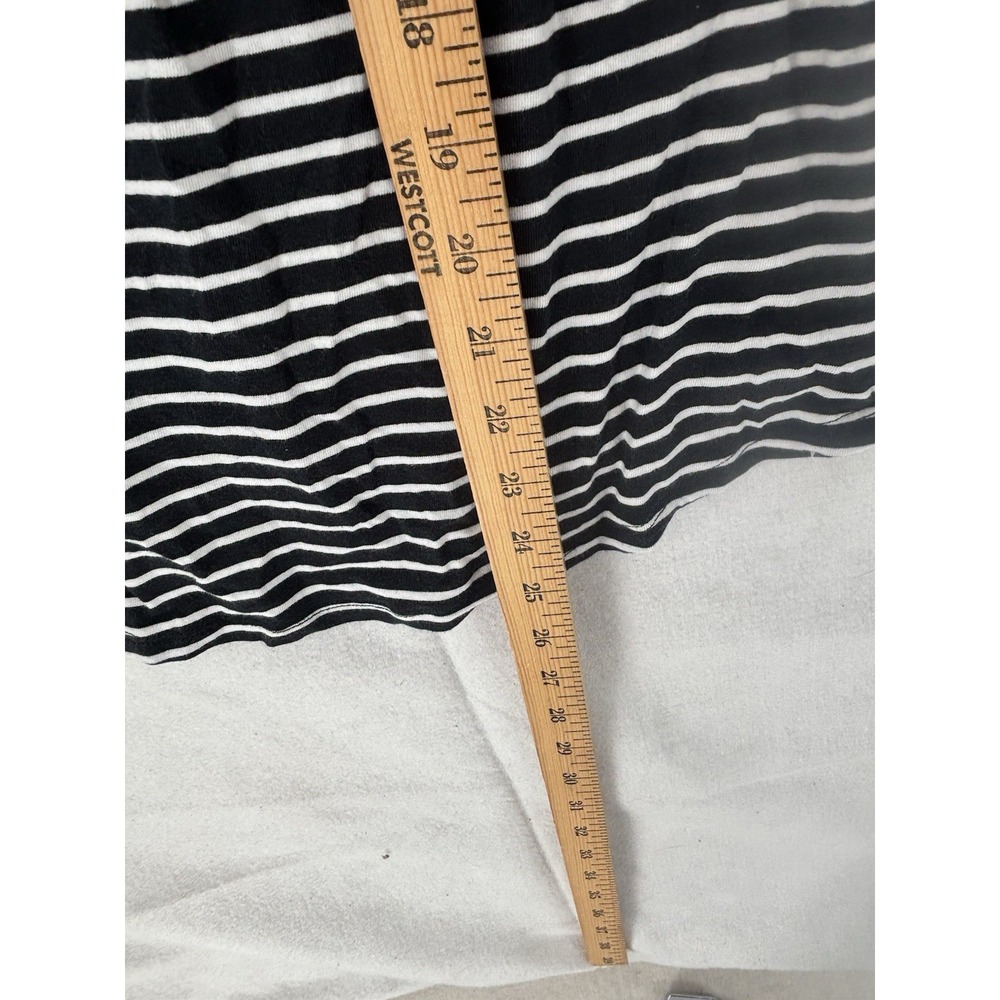Calvin Klein Performance 1X Black & Wht Striped 3/4 Sleeves Activewear - Picture 9 of 9